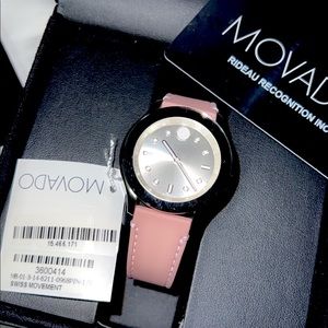 MOVADO Women's Bold Blush Silicone Strap Watch 38mm
